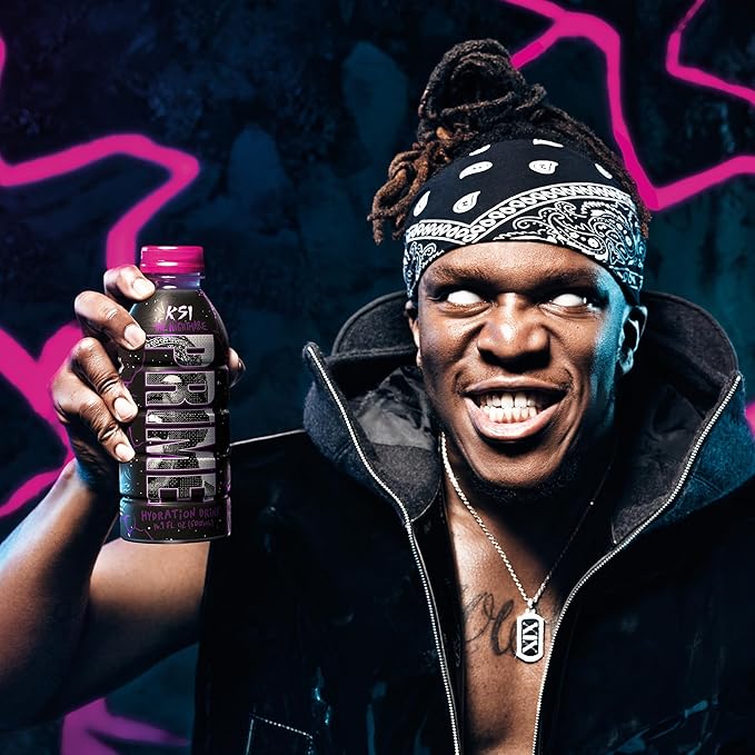 PRIME Hydration KSI THE NIGHTMARE, Sports Drinks, Electrolyte Enhanced to Replenish Fluids, 250mg BCAAs, B Vitamins, Antioxidants, Low Sugar, 16.9 Fluid Ounce, 12 Pack