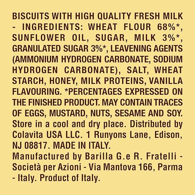 Mulino Bianco Galletti Cookies Pack of 4 Bag