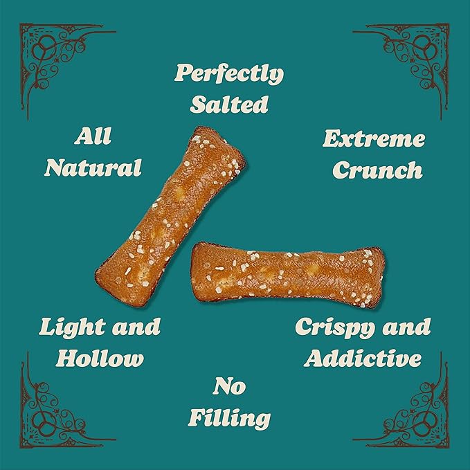Unique Snacks Original Pretzel Shells, Delicious Homestyle Baked Snack Bag, Vegan, OU Kosher, and Non-GMO Food, No Artificial Flavor, 2.12 Oz. Bag, Pack of 24