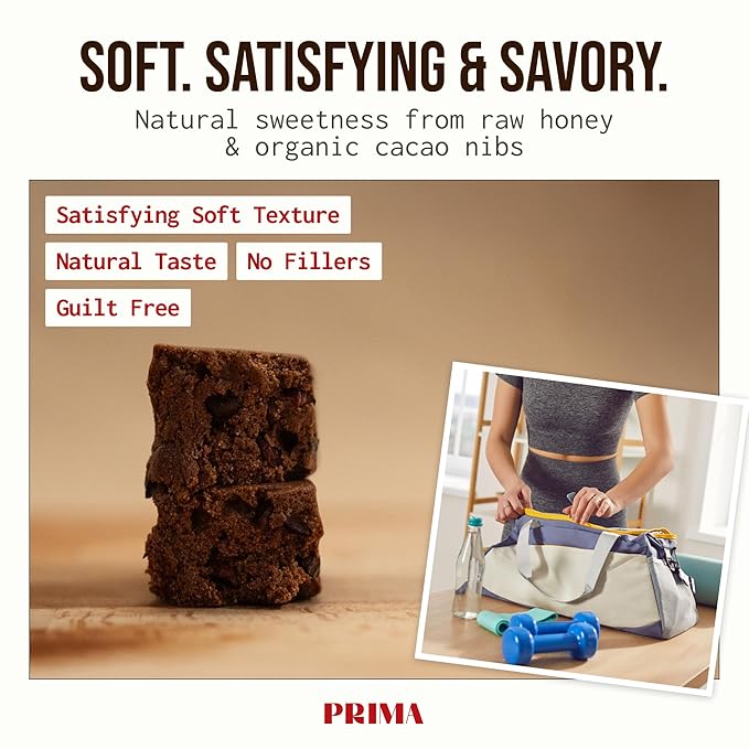 PRIMA ANCESTRAL PROTEIN BAR Grass Fed Protein Bars, 7 Pack ??Animal-Based Protein Bar with Beef Tallow, Raw Honey, Seed Oil Free, Low Carb, Gluten-Free ??Healthy, Energy Snacks for Clean Lifestyle (7 Pack, Cacao)