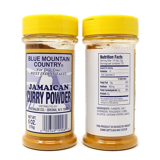 Blue Mountain Country Jamaican Curry Powder 6 Oz (Pack of 2)