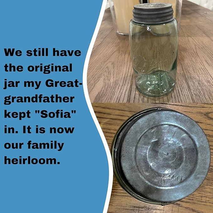 100 Year Old San Francisco Sourdough Starter | Our Great Grandfather's Starter from 1916 | Easy to follow instructions | Includes detailed instructions and recipe |