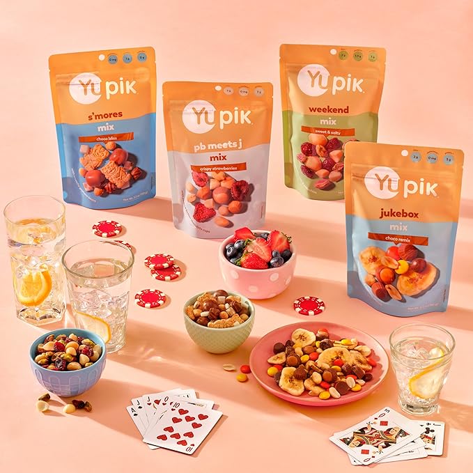 Yupik Weekend Mix, 5.8 Oz Gluten-Free, Kosher, Non-GMO, Guilt-Free Snack, Sweet & Salty Nuts, Pistachios, Macadamia Nuts & Cranberries, Healthy Trail Mix