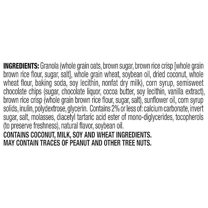 Quaker Chewy Lower Sugar Granola Bars, Chocolate Chip, 58 Count