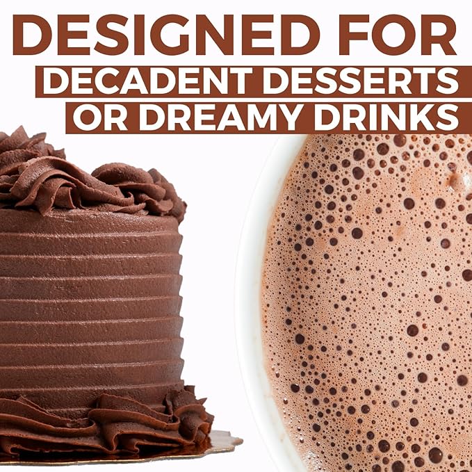Cocoa Powder (5 lb) Dutch Processed Cocoa Powder, Unsweetened, Extra Rich Cocoa Flavor, 22-24% Fat, Premium Culinary Grade, Non-GMO Sourced, Fair Trade Certified, Perfect Cocoa for Baking and Cooking