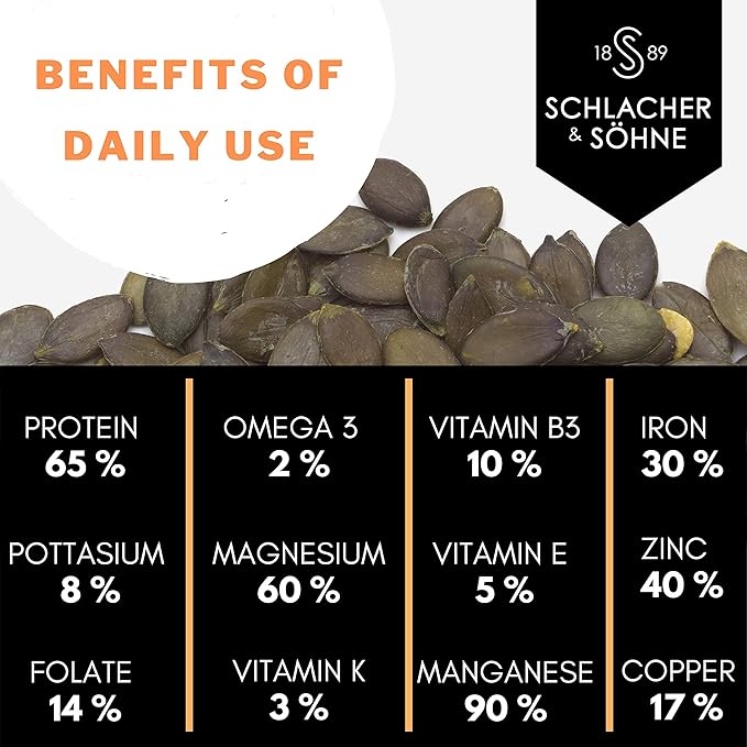 Schlacher & Söhne Styrian Pumpkin Seed Protein Powder: 100% Pure, Plant Protein, Non GMO, Gluten Free, Vegan, No Additives, Boost?™s Immune System, Improves Digestion, Made in Austria 17.6 OZ