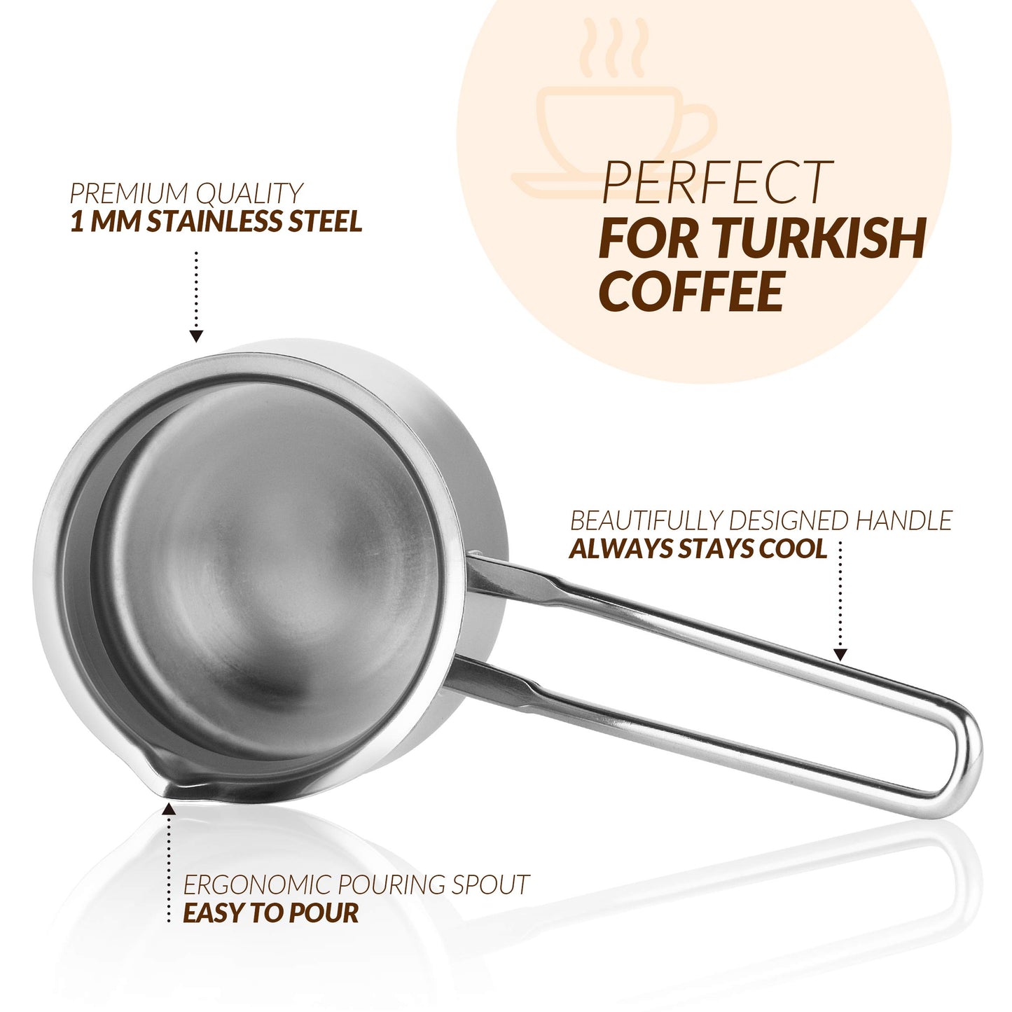 Turkish Coffee Pot, 15oz