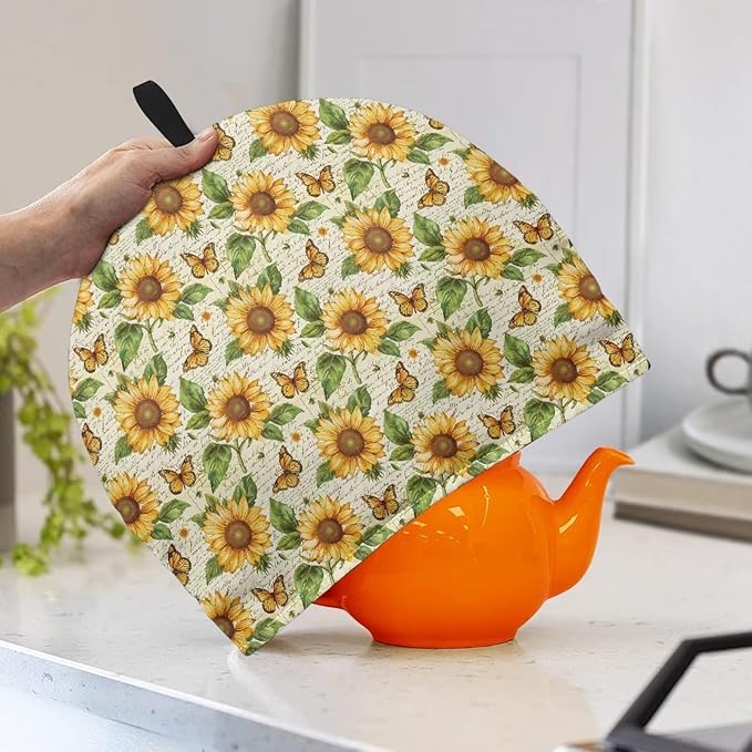 Tea Pot Cosy Insulating Large Tea Pot Cosies for Teapots Kitchen Accessory Home Table Decorative Thick Tea Cozies Scratch Proof Teapot Cozy Breakfast Warmer with Cotton Filling