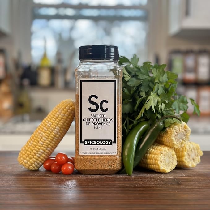 Spiceology ??Smoked Chipotle Herbs de Provence Seasoning ??Bold French-Inspired Blend with Smoky Chipotle & Herbs ??Gourmet Spice Rub for Poultry, Pork, Veggies & More ??16 oz