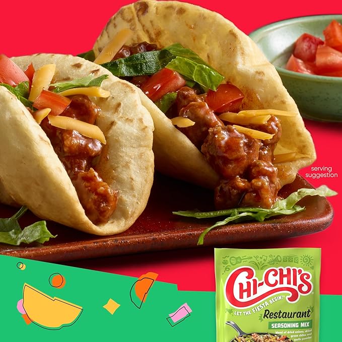 CHI-CHI'S Dry Mix Packets Variety Pack, Taco Seasoning 1.25 oz Pack, Restaurante Seasoning 0.78 oz Pack, and Sweet Corn Cake 7.4 oz Pack (24 Pack)