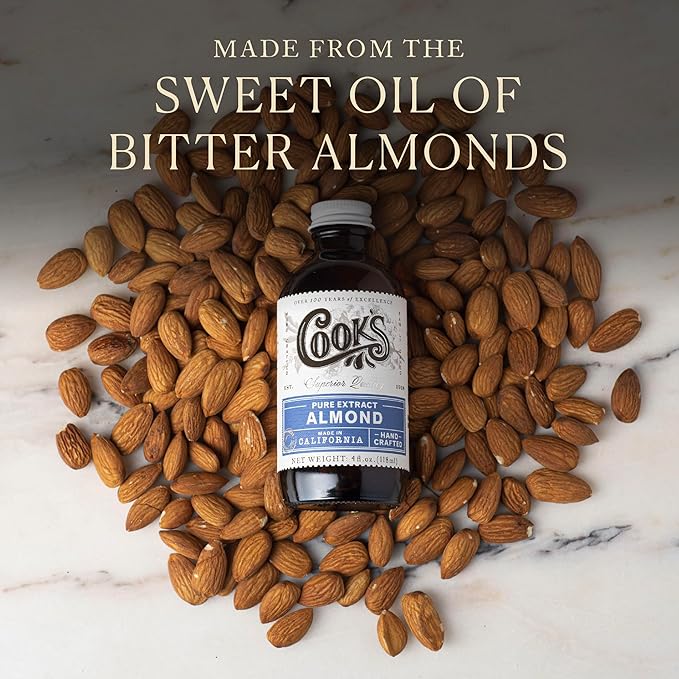 Cook?™s, Pure Almond Extract for Baking, Cooking, and Mixology, Allergen Free Almond Flavoring Extract, 128 Ounces (1 Gallon)