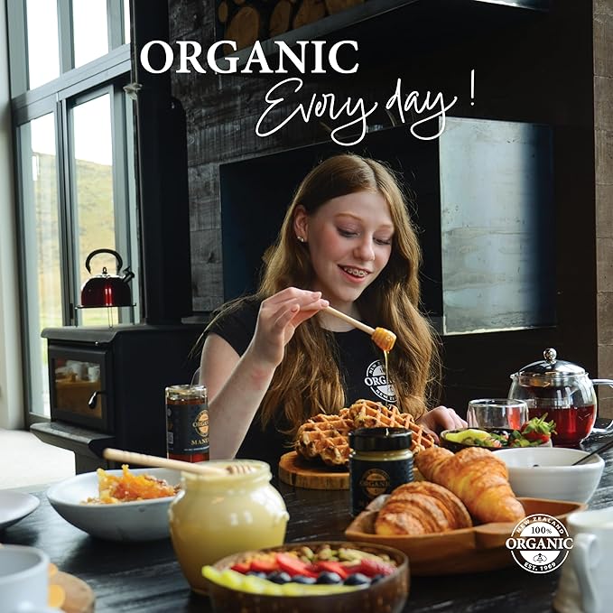 100 ORGANIC NEW ZEALAND Raw Manuka Honey 600MGO 10oz glass jar, Hive to Hand, Superfood, independently certified, Non-GMO