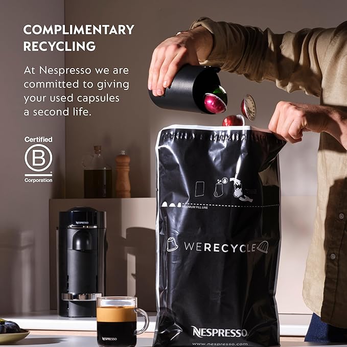 Nespresso Capsules Original Line, Roma Intenso, Medium Roast Coffee, 50 Count Coffee Pods