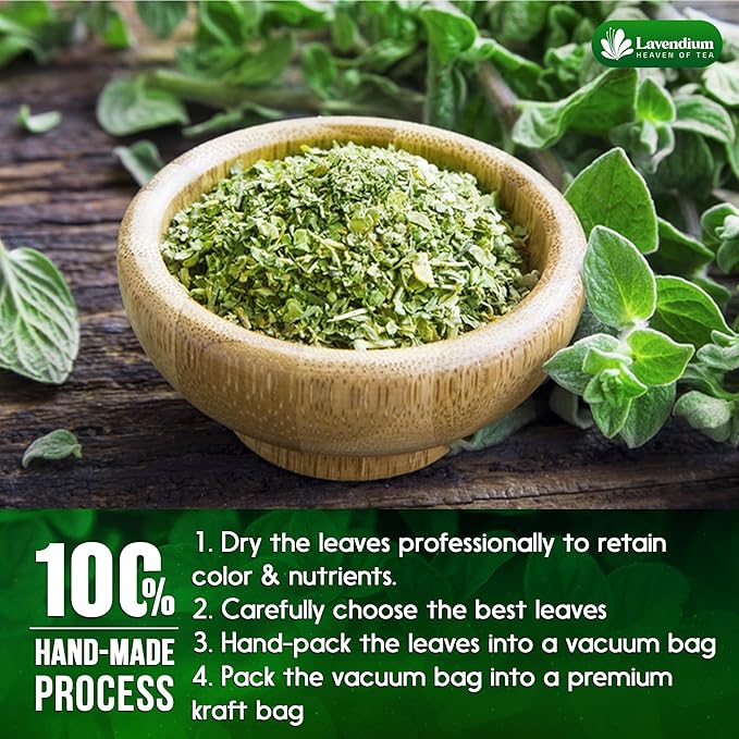 Lavendium, Premium 8 oz Dried Oregano Leaves ??100% Pure, Non-GMO, Gluten-Free, Vegan ??Aromatic Herb for Cooking, Seasoning, Sauces, and Pizza ??No Additives ??Resealable Bag