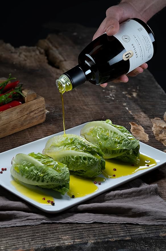 Garisar High In Polyphenol Premium Extra Virgin Olive Oil (>600 ppm), Low Acidity (max 0.2%), NYIOOC 2025 Gold Medal Winner, Organic Agriculture, Hand Picked, Cold Pressed, 100% Arbequina, Pack of 6