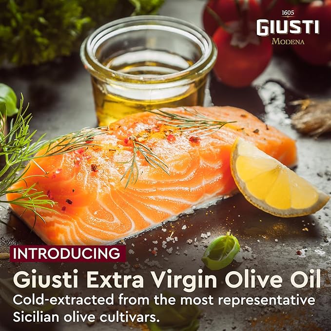 Giuseppe Giusti Balsamic Vinegar of Modena and Extra Virgin Olive Oil Set??Gran Deposito Aceto Balsamico di Modena IGP, Cold Pressed Oil and Vinegar Gift Set From Italy ??2 x 8.45 fl oz (2 x 250 ml)