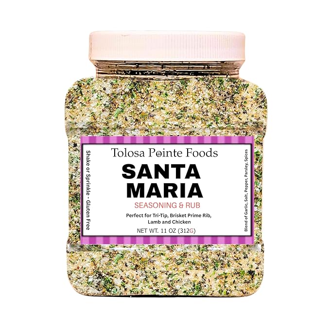 Tolosa Pointe - Santa Maria Seasoning 11 Oz Tri Tip, Steak, Chicken, Steak Seasoning for Grilling, BBQ Rub (312g)