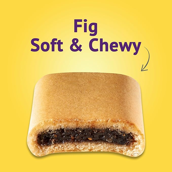 Newtons Fig Bars, Soft Fruit Chewy Cookies, 40 Snack Packs (2 Cookies Per Pack, 4 Boxes)