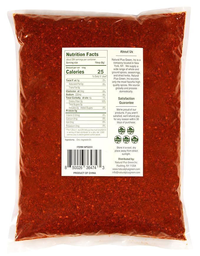 NPG Authentic Sichuan Chili Flakes 5 Pound, Extra Hot, Szechuan Crushed Red Pepper Powder Bulk, Essential Spice Seasoning for Making Kimchi, Chili Oil, Stir-fry, Pizza, Salads, and Tacos