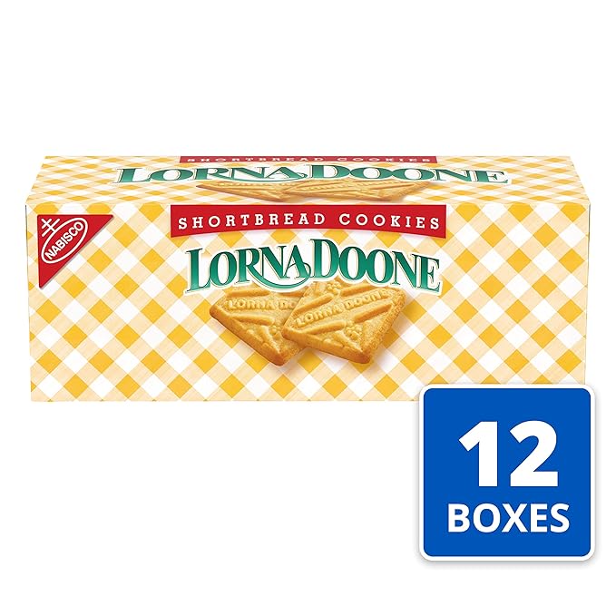 Lorna Doone Shortbread Cookies, 36 Snack Packs (6 Cookies Per Pack, 12 Boxes)