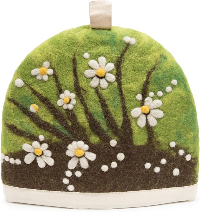 Glaciart One Wool Teapot Cozy Kettle Cover | Dome Shaped Large Tea Cosy, Kettle or French Press | Handmade & Needle Felted from Natural Wool | Warms Up to 2 Hours | Great as Gift
