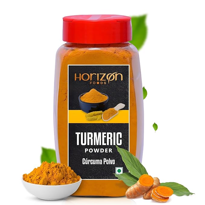Horizon Foods Premium Red Chili Powder - 200g Indian Spice Blend for Tikka Masala Sauce, Mexican Oregano & Mixed Vegetables. Perfect Seasoning with Guajillo Chiles & Ancho Chili Flakes in Your Indian Spice Box (200g, Turmeric Powder)