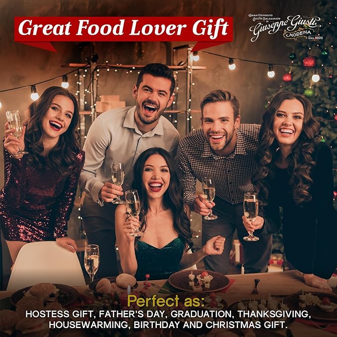 Giusti Italian Balsamic Vinegar of Modena IGP ??3 Gold Medals Thick, Rich & Balanced Aceto Balsamico di Modena, Matured in Traditional Casks, Gourmet Gift in a Luxurious Box ??8.45 fl oz (250 ml)