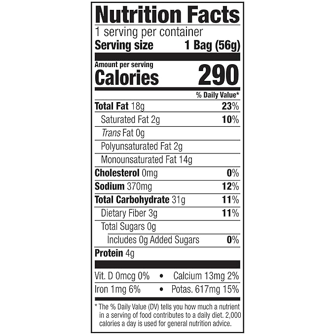 Kettle Brand Potato Chips, Salt & Vinegar Kettle Chips, Snack Bag, 2 Oz