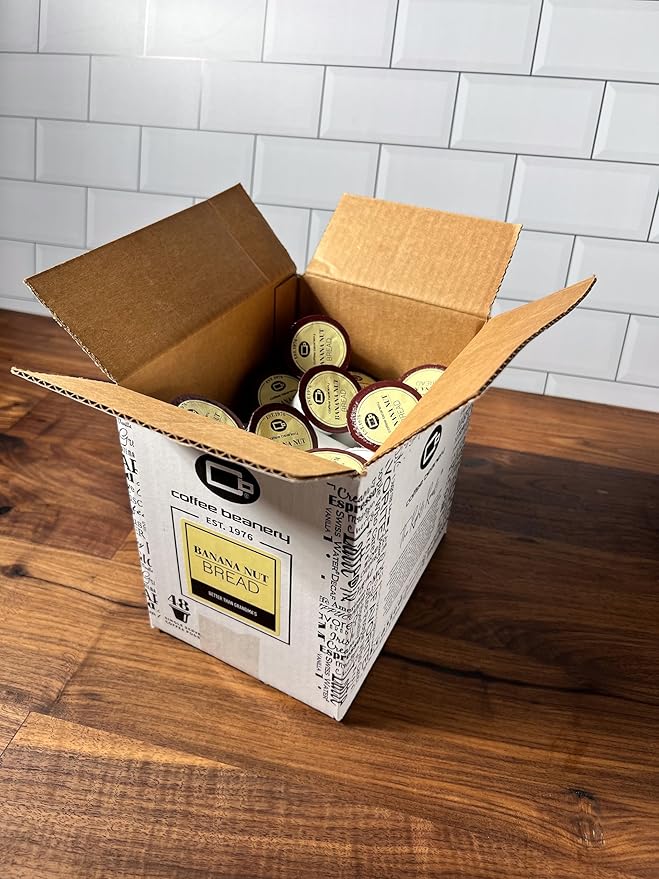 Banana Nut Bread Coffee Pods by Coffee Beanery | 192ct Bulk Medium Roast Arbica Coffee