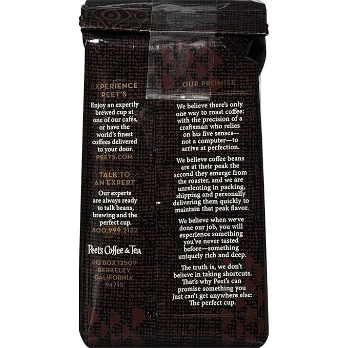 Peet's Coffee Decaf Major Dickason's Blend Dark Roast Ground Coffee, 12 oz