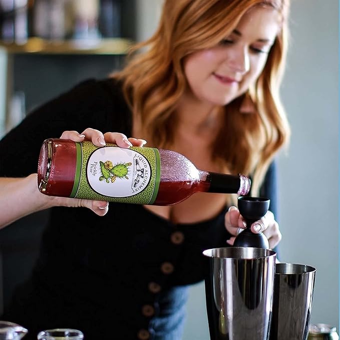Liquid Alchemist Prickly Pear Syrup for Cocktails - Real Ingredients Make our Prickly Pear Puree a Perfect Margarita Mix - Our Vegan Drink Syrups are Non-GMO & Last up to 2 Years (12.7 oz)