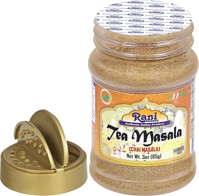 Rani Tea (Chai) Masala Indian Spice Blend 3oz (85g) PET Jar ~ All Natural | Vegan | Gluten Friendly | Salt & Sugar Free | NON-GMO | No Colors | Indian Origin