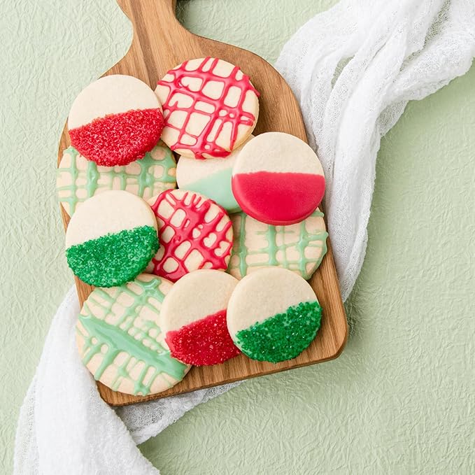 Sweets Indeed Sprinkles 6 Cell Edible Sprinkle Mix Jimmies Perfect for Cake Decorations Baking Ice Cream Cookies Cupcake Topper (Christmas)