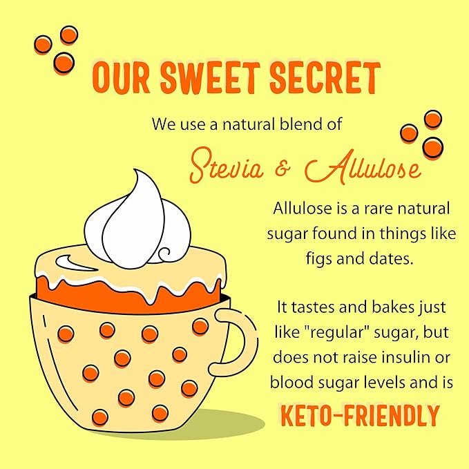 Sweet Logic Keto Baking Mix - Carrot Cake - Gluten-Free - Dairy Free - Diabetic-Friendly - High Protein - Allulose - Stevia - Low Sugar - Low Carb - Quick 20-Minute Prep (1-2G Carbs Per Serving)