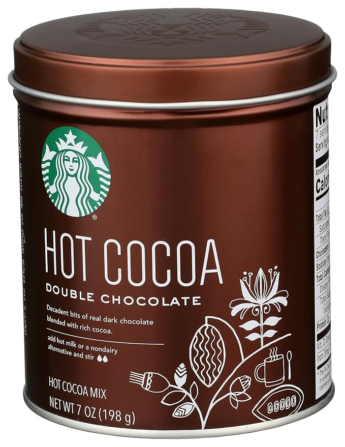 Starbucks Hot Cocoa, Double Chocolate, 7 Ounce