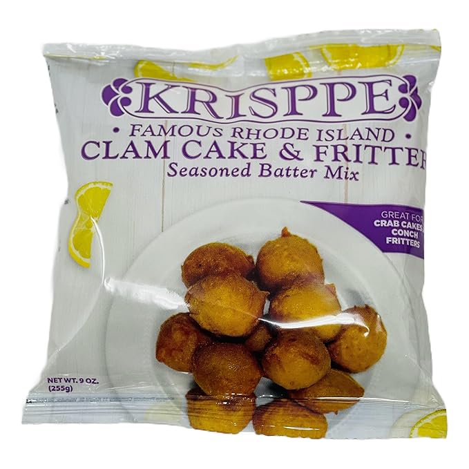 Krisppe Famous Rhode Island Style Clam Cake and Fritter Seasoned Batter Mix (3 Pack)