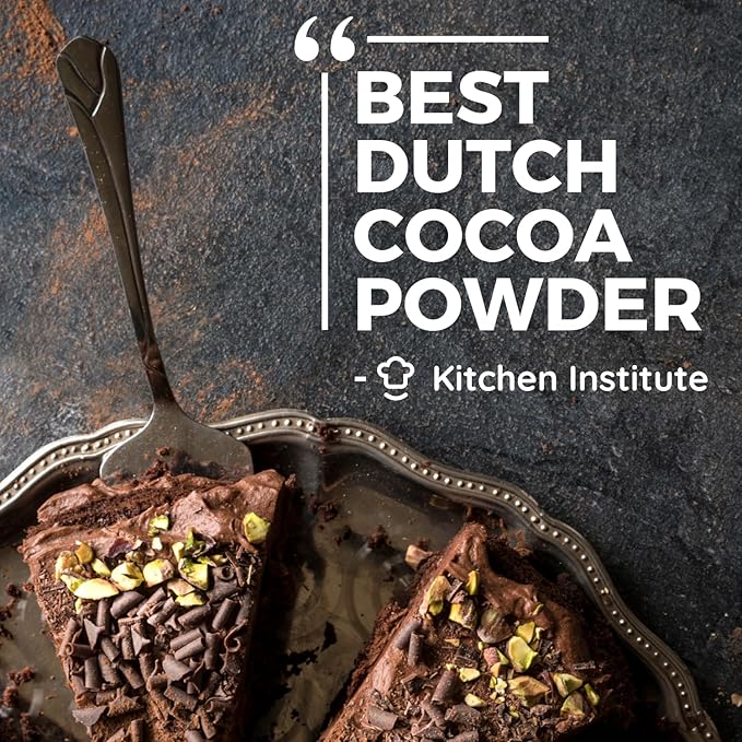 Cocoa Powder (5 lb) Dutch Processed Cocoa Powder, Unsweetened, Extra Rich Cocoa Flavor, 22-24% Fat, Premium Culinary Grade, Non-GMO Sourced, Fair Trade Certified, Perfect Cocoa for Baking and Cooking