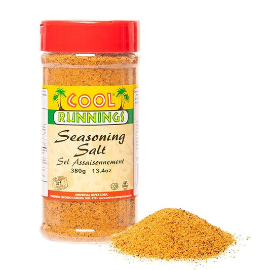 Cool Runnings Seasoning Salt 380g - Perfect for Enhancing Meats, Fries, Vegetables, and Snacks such as Popcorn, Ideal for Everyday Seasoning and Meal Prep
