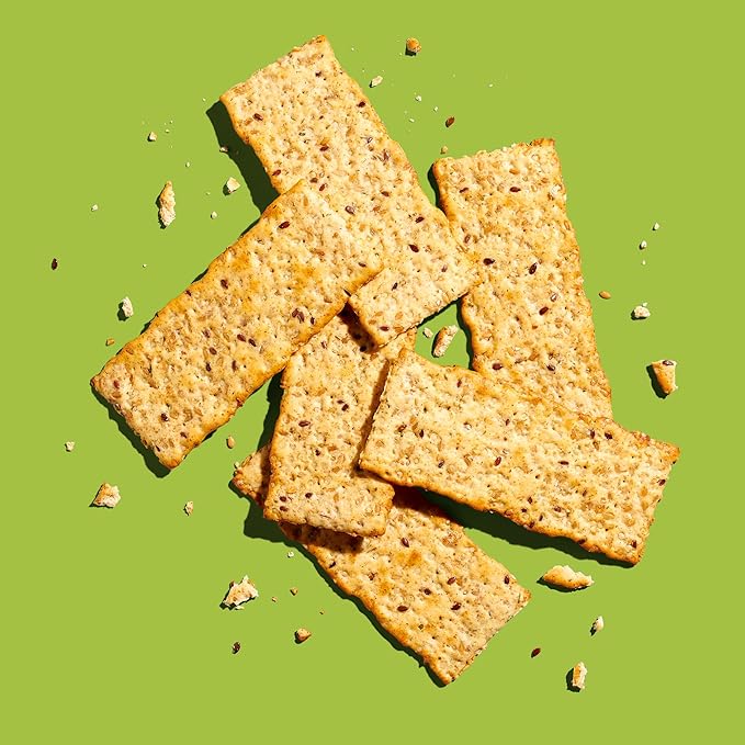 Back to Nature - Multigrain Flax Seeded Flatbread Crackers - Non-GMO, Made with Real Ingredients like Wheat Flour & Whole Grains - Seriously Tasty Snacks - 5 Ounce (Pack of 6)