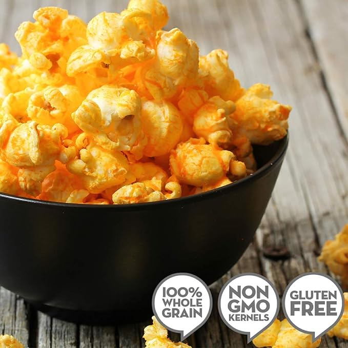 Jolly Time The Big Cheez, Cheddar Cheese Microwave Popcorn, 3.2oz Sharing Bag, 3 Bags Per Carton (The Big Cheez, 3.2 Ounce (Pack of 12))