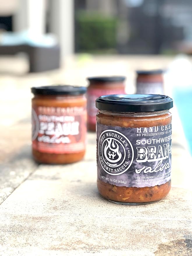 Hot Wachula?셲 Southwest Black Bean & Corn Salsa | Medium | Hand Crafted Small Batch Salsa | Made with Fresh All Natural Ingredients | Gluten Free | Low Sodium