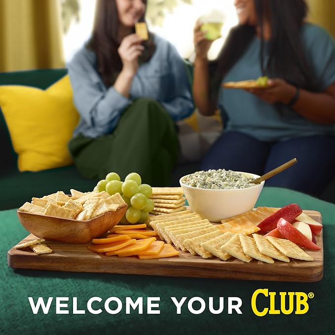 Club Crackers, Lunch Snacks, Snack Crackers, Reduced Fat, 11.7oz Box (1 Box)