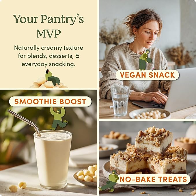 goodSAM Organic Raw Macadamia Nuts – Unsalted, Whole Nuts – Buttery Creamy Flavor – Sustainably Grown on Regenerative Family Farms – High Fat Low Carb Keto Friendly Snacks - 1.5lb Pouch