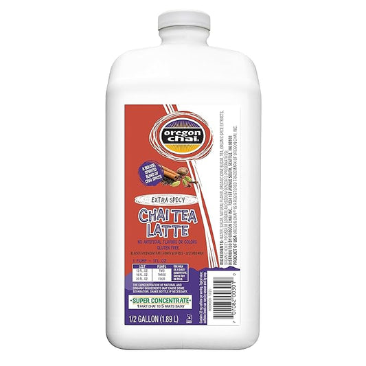 Oregon Chai Extra Spicy Super Concentrate, 64 Fluid Ounce (Pack of 1)