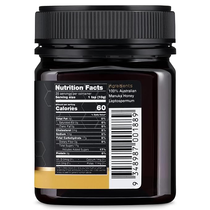 Nature’s Gold Raw Manuka Honey, MGO 514+ | Authentic MGO, Australian Honey, Non-GMO, 100% Pure Genuine Traceable from Hive to Home