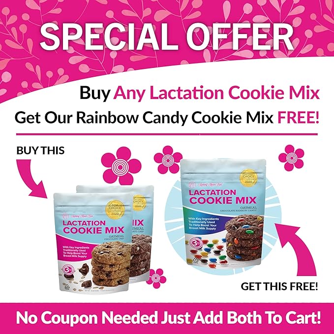 Lactation Cookies Mix - Oatmeal Breastfeeding Cookie Supplement Support for Breast Milk Supply Increase (Cinnamon Raisin, 1 Pound (Pack of 1))