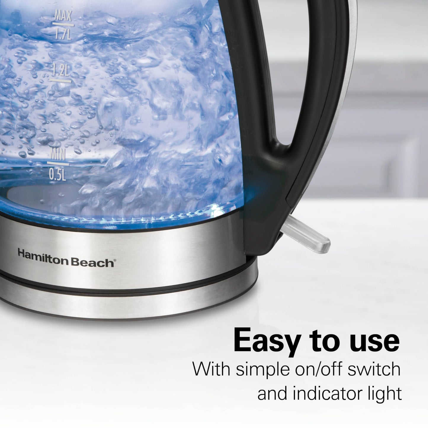 Hamilton Beach 1.7 Liter Electric Tea Kettle, Water Boiler & Heater