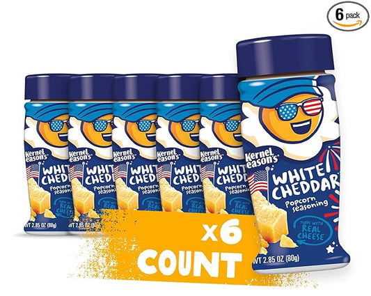 Kernel Season's Popcorn Seasoning, White Cheddar, 2.85 Ounce (Pack of 6)