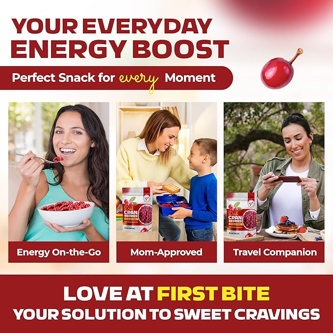 SweetBlissMix Dried Cranberries - Soft, Moist & Sweetened Sliced Cranberries Dried Fruit in Resealable Bag - Sweet and Healthy Snack for Salads, Cooking, Fruit Snacks, Baking and Topping (2 Pounds)