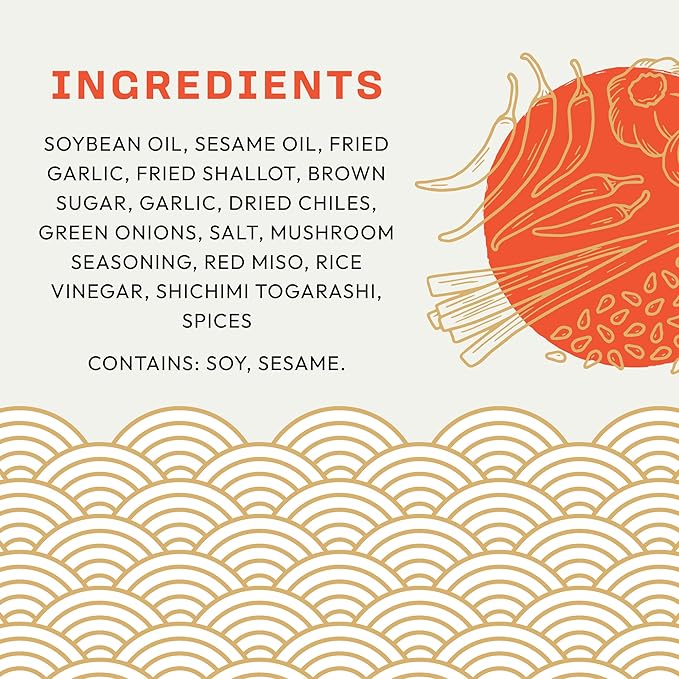 Umami Hottie Original Hot – Bold Japanese Style Chili Oil | Made with Garlic, Shichimi Togarashi Chili, Red Miso & Sesame | Perfect for Instant & Restaurant Ramen, Soups, Noodles | Sugar-Free 6 oz (Original)